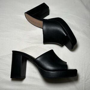 Esprit Women's Black slip on heels